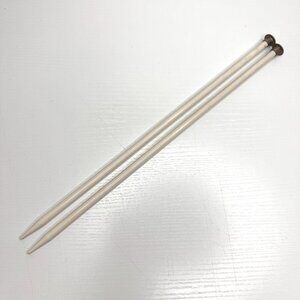Boye Single Point Classic Knitting Needles Size 11 14" 35cm Made In USA White
